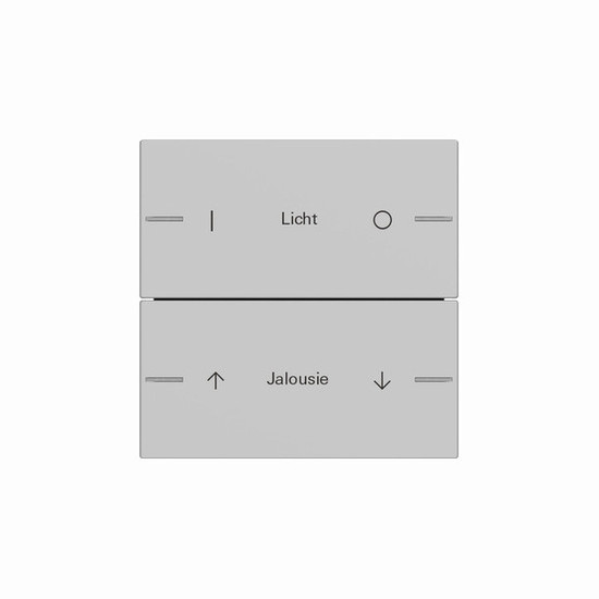 Gira 5762015 Wippenset 2-fach individuell Tastsensensor 4.55 Grau m