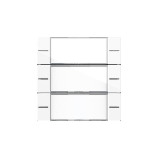 Gira 577303 Wippenset 3-fach Beschriftungsfeld Tastsensensor 4.55 Klar/Reinweiß