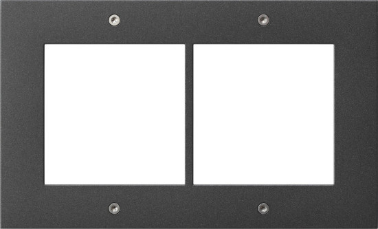 Gira 850267 Designrahmen 2-fach Türstation AP Gira TX_44 Anthrazit