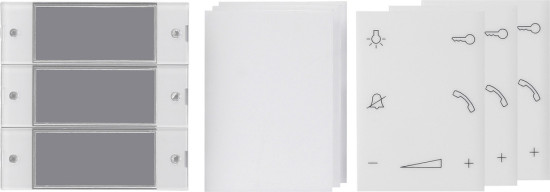 Gira 850400 Wippenset 3-fach Wohnungsstation System 55 Klar