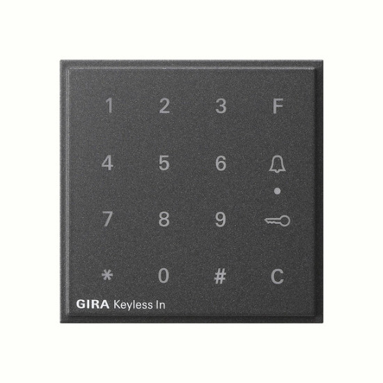 Gira 851367 Aufsatz Codetastatur Gira TX_44 Anthrazit