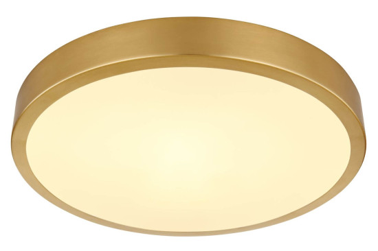 Globo Tibey LED Deckenleuchte 15W Warmweiß Messingfarben Matt, Metall Ø25cm 12381-15