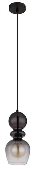 Globo Clarity E27 Hängeleuchte 25W Schwarz Matt, Metall Ø15cm 15174H