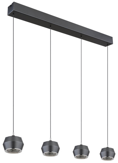 Globo Marthy LED Hängeleuchte 24W Warmweiß Grau Matt, Metall Ø10cm 15209-4