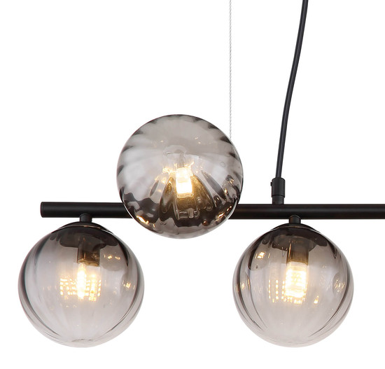 Globo Dallerta G9 Hängeleuchte 7-fach 10W Schwarz Matt, Metall Ø12cm 15216-7H