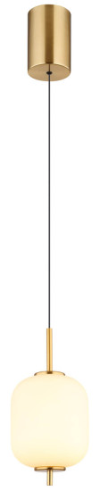 Globo Ewald LED Hängeleuchte 7W Warmweiß Messingfarben, Metall Ø13,5cm 15217H