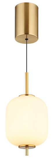 Globo Ewald LED Hängeleuchte 7W Warmweiß Messingfarben, Metall Ø13,5cm 15217H