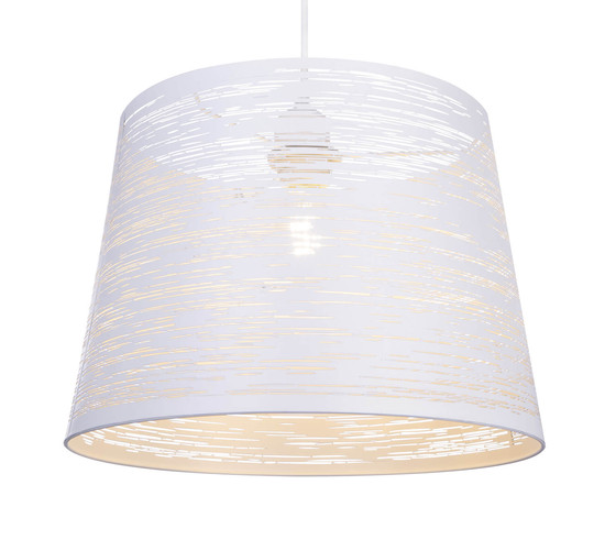 Globo Becca E27 Hängeleuchte 60W Weiß, Metall Ø35cm 15314W