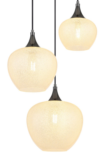 Globo Maxy E27 Hängeleuchte 3-fach 40W Schwarz-Chrom, Metall 120cm 15548-3HK