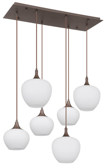Globo Maxy E27 Hängeleuchte 6-fach 40W Kaffeefarben, Metall 120cm 15548-6HC