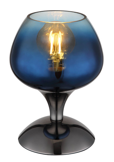 Globo Maxy E27 Tischleuchte 40W Schwarz-Chrom, Metall Ø15cm 15548T5