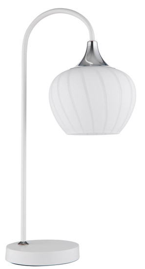 Globo Maxy E27 Tischleuchte 40W Weiß Matt, Metall Ø18cm 15548TW