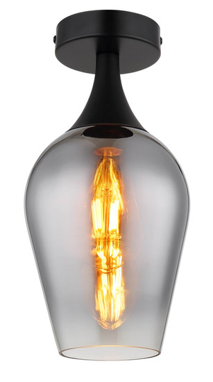 Globo Lavus E27 Deckenleuchte 40W Schwarz Matt, Metall Ø15cm 15552D3