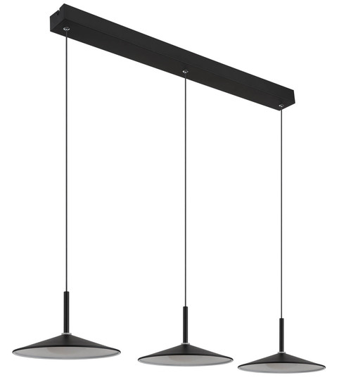 Globo Lampone LED Hängeleuchte 24W Neutralweiß Schwarz Matt, Metall Ø25cm 15635S-3