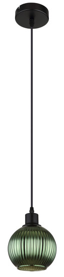 Globo Zumba E27 Hängeleuchte 25W Schwarz Matt, Metall Ø15cm 15638G