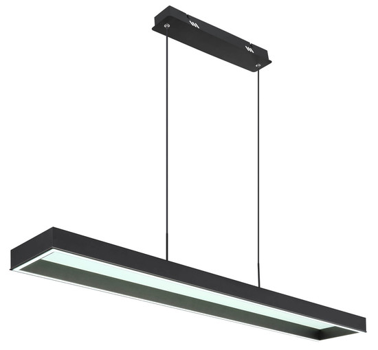 Globo Sola LED Hängeleuchte 70W CCT Schwarz Matt, Metall Fernbedienung Nachtlicht Memoryfunktion 120cm 15643