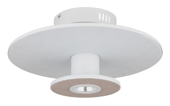 Globo Carter LED Deckenleuchte 24W Warmweiß Weiß Matt, Metall Memoryfunktion Ø38cm 15647WD