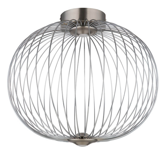 Globo Galway LED Deckenleuchte 15W Warmweiß Nickel Matt, Metall Memoryfunktion Ø50cm 15652D1N