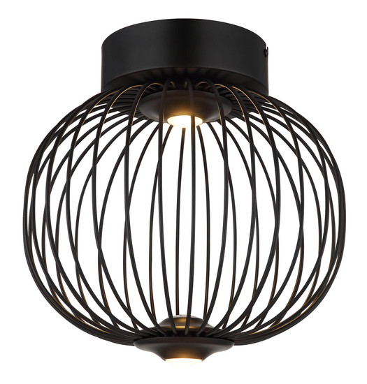 Globo Galway LED Deckenleuchte 15W Warmweiß Schwarz Matt, Metall Memoryfunktion Ø30cm 15652D