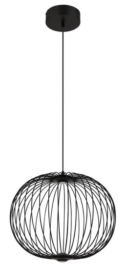 Globo Galway LED Hängeleuchte 15W Warmweiß Schwarz Matt, Metall Memoryfunktion Ø50cm 15652H1