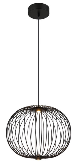 Globo Galway LED Hängeleuchte 15W Warmweiß Schwarz Matt, Metall Memoryfunktion Ø50cm 15652H1