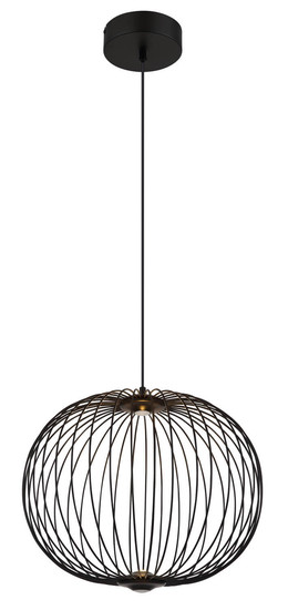 Globo Galway LED Hängeleuchte 15W Warmweiß Schwarz Matt, Metall Memoryfunktion Ø50cm 15652H1