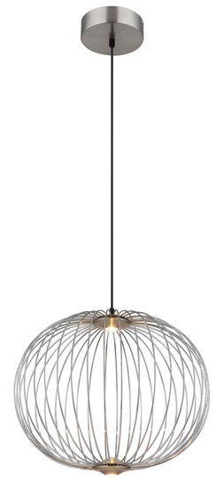 Globo Galway LED Hängeleuchte 15W Warmweiß Nickel Matt, Metall Memoryfunktion Ø50cm 15652H1N