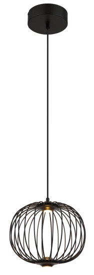Globo Galway LED Hängeleuchte 15W Warmweiß Schwarz Matt, Metall Memoryfunktion Ø30cm 15652H