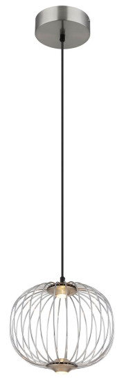 Globo Galway LED Hängeleuchte 15W Warmweiß Nickel Matt, Metall Memoryfunktion Ø30cm 15652HN