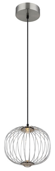 Globo Galway LED Hängeleuchte 15W Warmweiß Nickel Matt, Metall Memoryfunktion Ø30cm 15652HN