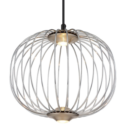 Globo Galway LED Hängeleuchte 15W Warmweiß Nickel Matt, Metall Memoryfunktion Ø30cm 15652HN