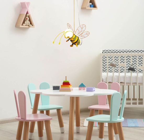 Globo Kita E27 LED Hängeleuchte 7W Warmweiß Bunt, Kunststoff 120cm 15725LMDS