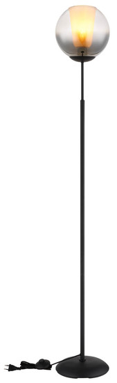 Globo Barry E27 Stehleuchte 40W Schwarz Matt, Metall Ø25cm 15749S