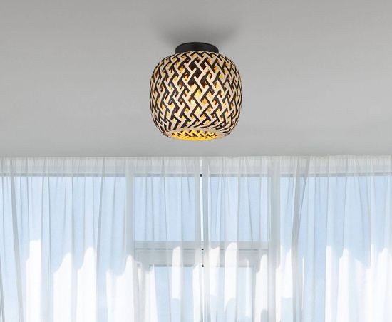 Globo Colly E27 LED Deckenleuchte Schwarz Matt, Metall Ø20cm 15766D