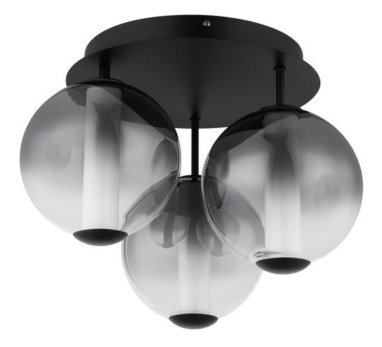 Globo Lacy LED Deckenleuchte 33W Warmweiß Schwarz Matt, Metall Ø18cm 15798-3D