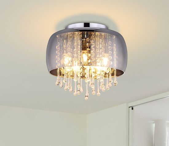 Globo Kalla E14 Deckenleuchte 5-fach Verchromt, Metall Ø35cm 15809D