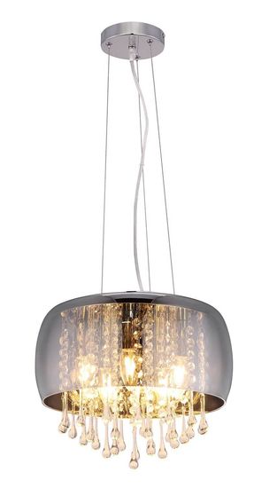 Globo Kalla E14 Hängeleuchte 5-fach Verchromt, Metall Ø35cm 15809H
