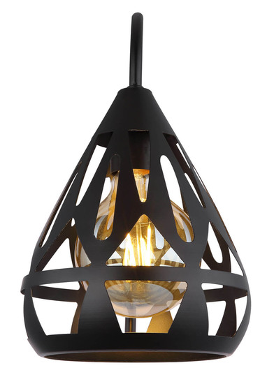 Globo Hassan E27 Wandleuchte 40W Schwarz Matt, Metall Ø17cm 15889W