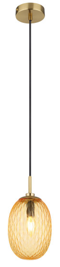Globo Devin E14 Hängeleuchte 40W Goldfarben Matt, Metall Ø15cm 15899H
