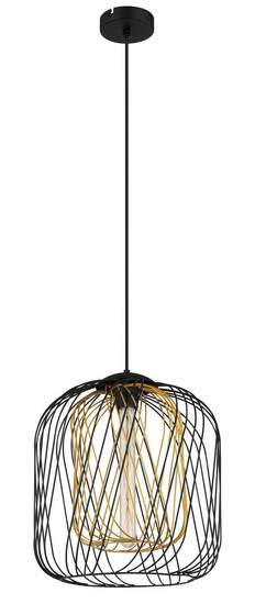 Globo Dichti E27 Hängeleuchte 40W Schwarz Matt, Metall Ø35cm 15965H1S
