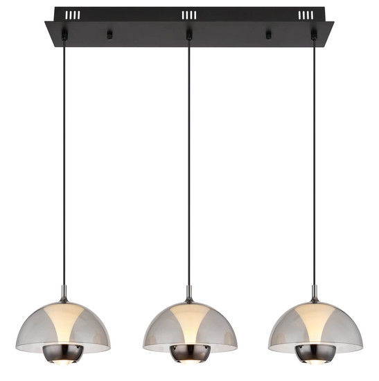 Globo Arus LED Hängeleuchte 30W Warmweiß Schwarz Matt, Metall Ø22cm 16022-3