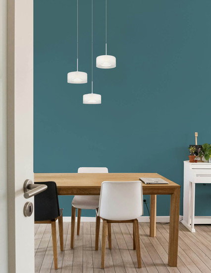 Globo Belinda LED Hängeleuchte 18W Neutralweiß Weiß Matt, Metall Ø15cm 16024-3W