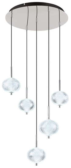 Globo Aida LED Hängeleuchte 33W CCT Verchromt, Metall Memoryfunktion Ø15cm 16042-5HC