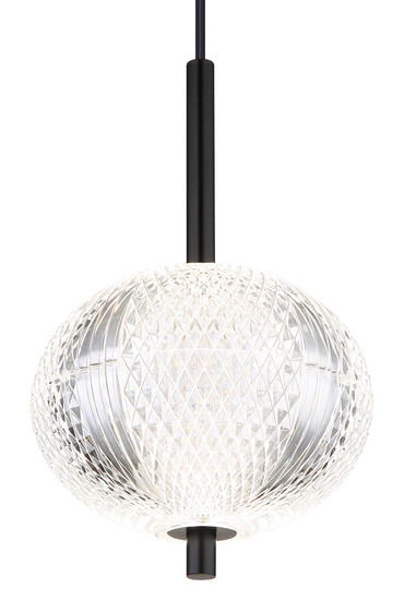 Globo Aida LED Hängeleuchte 7W CCT Schwarz Matt, Metall Memoryfunktion Ø15cm 16042H