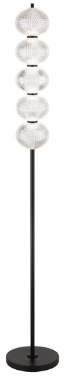 Globo Aida LED Stehleuchte 24W CCT Schwarz Matt, Metall Memoryfunktion Ø15cm 16042S