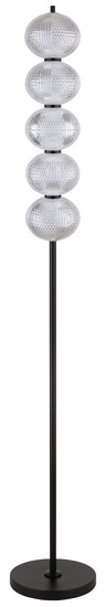 Globo Aida LED Stehleuchte 24W CCT Schwarz Matt, Metall Memoryfunktion Ø15cm 16042S