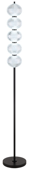 Globo Aida LED Stehleuchte 24W CCT Schwarz Matt, Metall Memoryfunktion Ø15cm 16042S