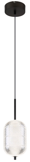 Globo Kurius LED Hängeleuchte 12W CCT Schwarz Matt, Metall Memoryfunktion Ø15cm 16043H