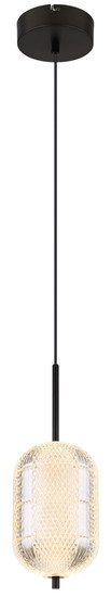 Globo Kurius LED Hängeleuchte 12W CCT Schwarz Matt, Metall Memoryfunktion Ø15cm 16043H