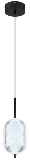 Globo Kurius LED Hängeleuchte 12W CCT Schwarz Matt, Metall Memoryfunktion Ø15cm 16043H